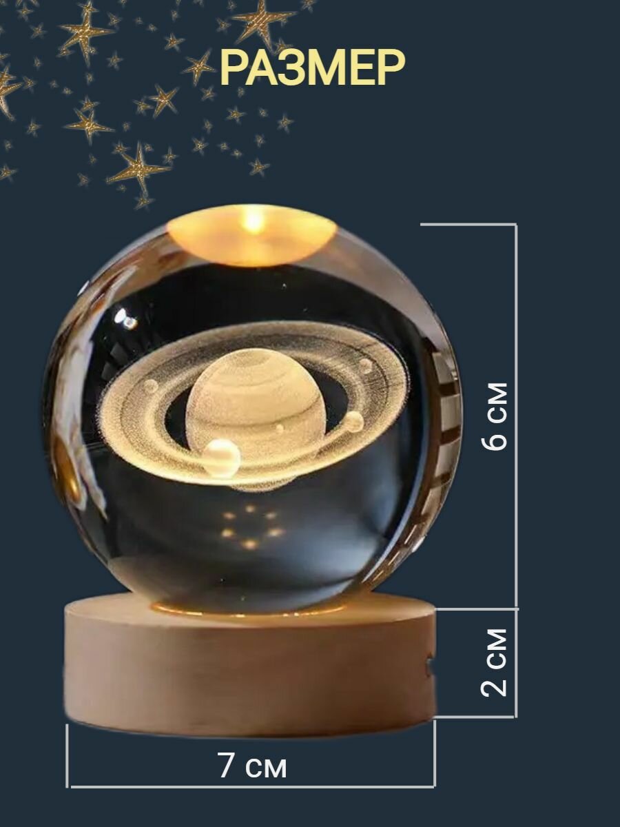 Обзор: Светильник-ночник космический шар 