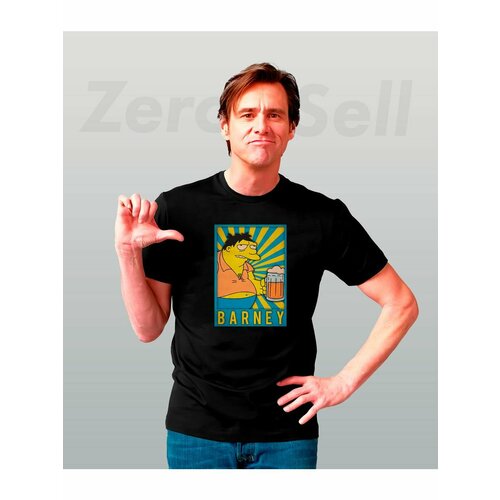 фото Футболка barney, размер xxxl, черный zerosell