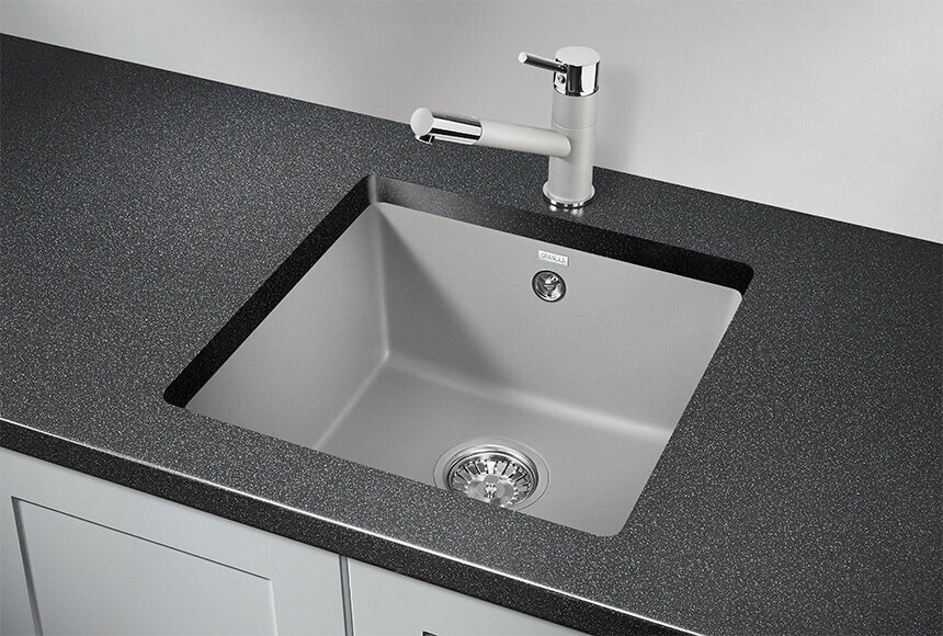 4451, алюминиум, кухонная мойка GRANULA, кварц
