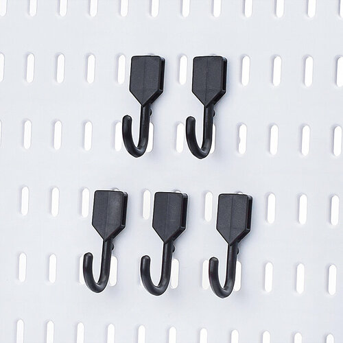 Набор крючков для органайзера 5шт черные 316₽
