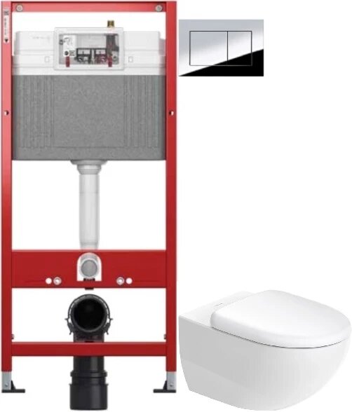 фото Комплект подвесной унитаз Duravit Architec 45720900A1 + система инсталляции Tece 9400412