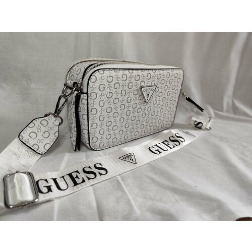 фото Сумка кросс-боди white, фактура зернистая, белый ип богатырева