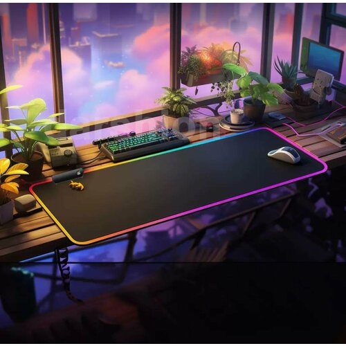 Игровой Коврик для мыши с подсветкой RGB , 400x900