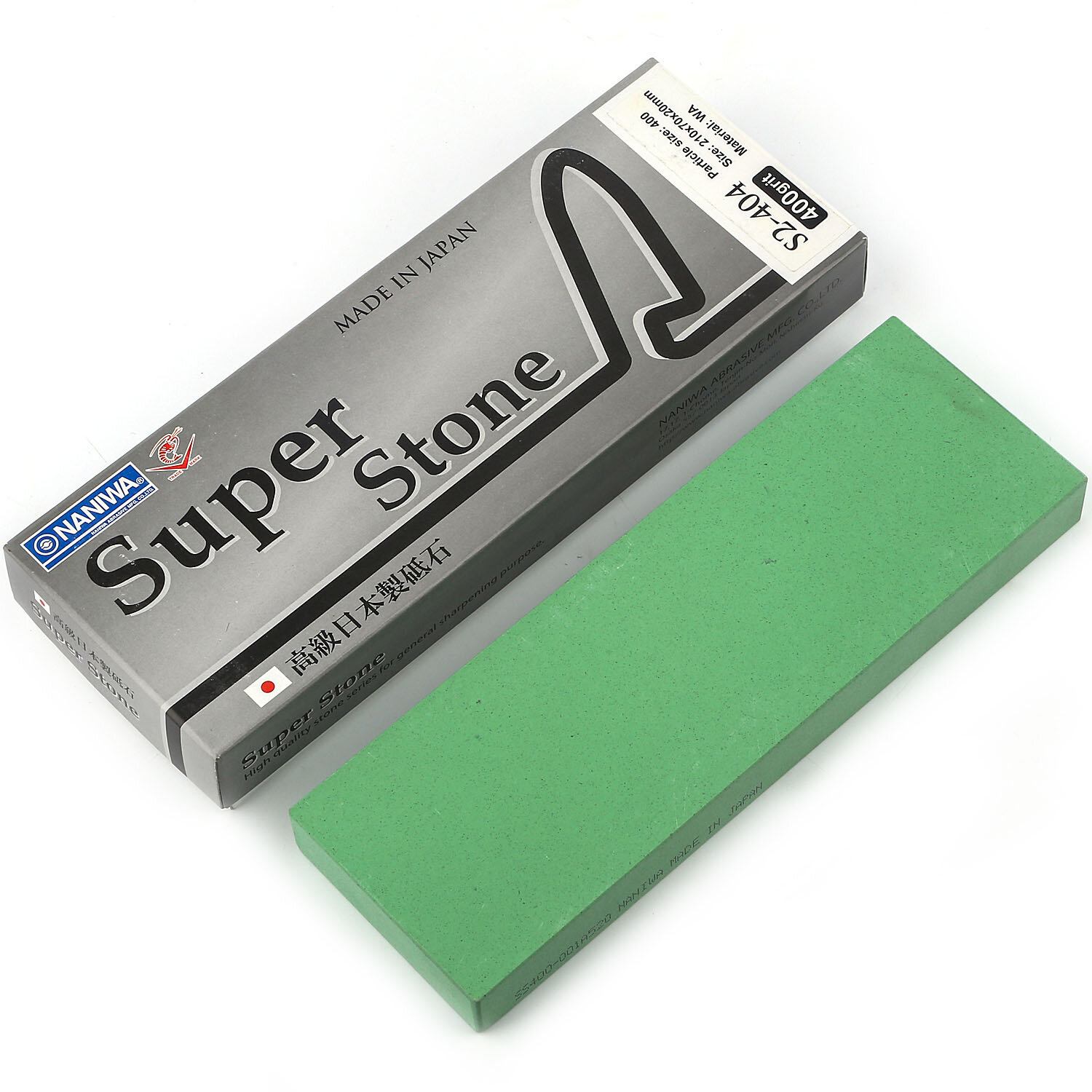 Водный керамический точильный камень для заточки ножей Naniwa Super Stone #400, S2-404
