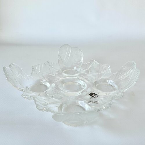 Подсвечник винтажный на 5 чайных свечей, Финляндия, Muurla, 21х21х5см