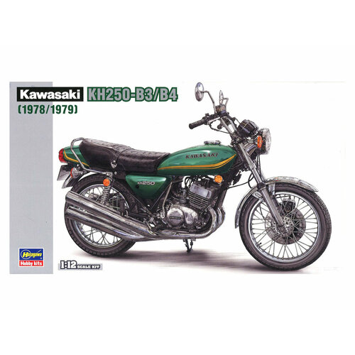 Hasegawa Мотоцикл Kawasaki KH250-B3, B4 (1978, 1979) (1:12) Модель для сборки комплект шатунов для мотоцикла honda xl250 xr250 cb250rs xl250s xr250 1979 1983