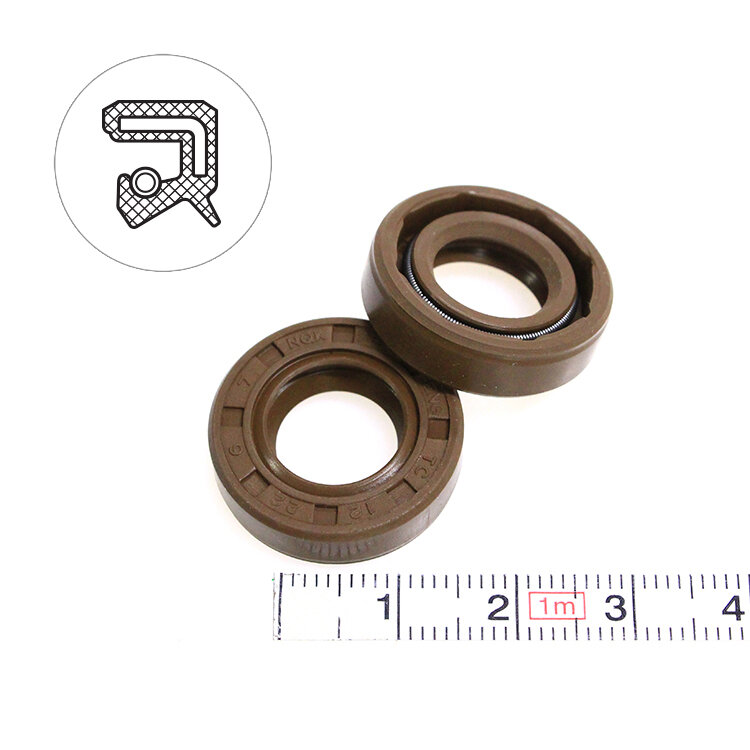 Манжета армированная (Сальник) 12х22х6 (тип 2 / TC) 75FKM (упаковка 10 шт.)