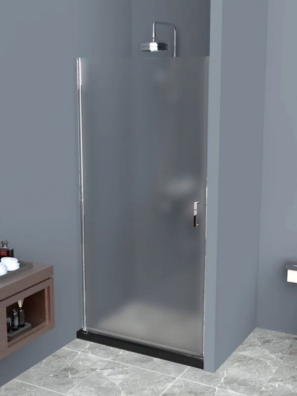 Душевая дверь 60 см BelBagno UNO-B-1-60-P-Cr текстурное стекло