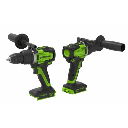 Дрель-шуруповерт ударная аккумуляторная Greenworks Арт 3707607 24V 140 Нм бесщеточная без АКБ и ЗУ 1294900₽