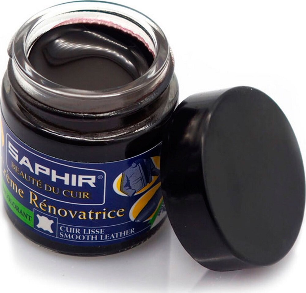 Saphir Восстановитель кожи Saphir Creme Renovatrice (темно-коричневый), 25 мл