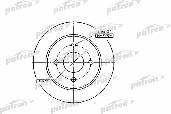 Тормозной диск Patron - фото №1