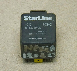 Реле Starline 708-2 5 контактов 12 вольт автомобильное 40/30 Ампер без крепежного уха
