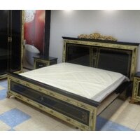 Кровать "Катя", 180x200, двуспальная, черная, "Диа Мебель"