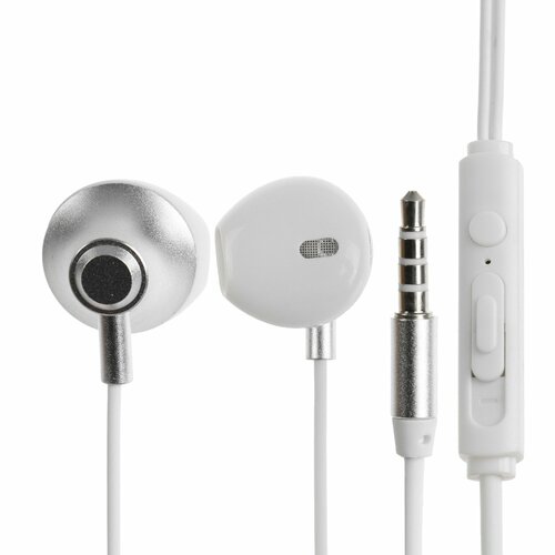 Наушники BYZ S873 проводные вкладыши 35 мм 12 м белые 490₽