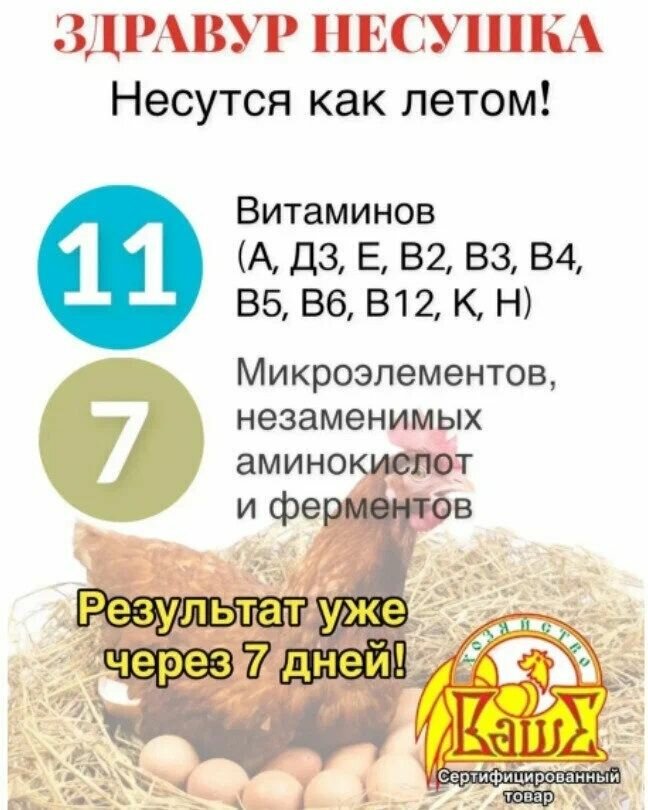Премикс для гусей и уток, индюков, кроликов, кур, перепел, свиней, страусов Ваше хозяйство балансирующая добавка Ваше хозяйство Солнечный ЖелтОК для птиц,для животных ПК-1  — фото 1