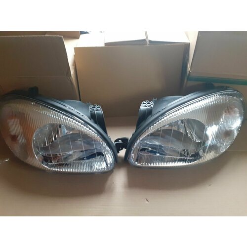 Комплект передних фар с туманками шевроле ланос Chevrolet Lanos вся новая оптика механика 13790₽