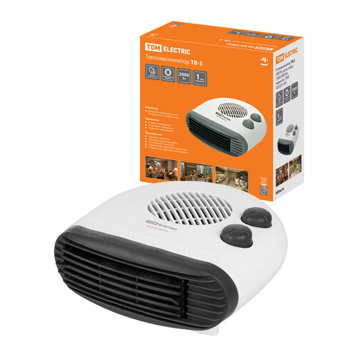 Тепловентилятор ТВ-3 2000 Вт регул мощн 10002000 Вт термостат TDM 164000₽