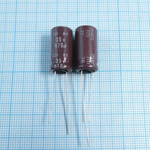 470uF 35v 35v470uf 10x20 KY - Электролитический конденсатор