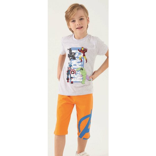 Комплект одежды , размер 7-8 лет, оранжевый, белый комплект одежды радуга размер 7 оранжевый