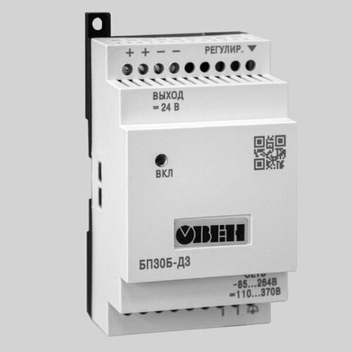 Одноканальный блок питания овен БП 30Б Д3 24