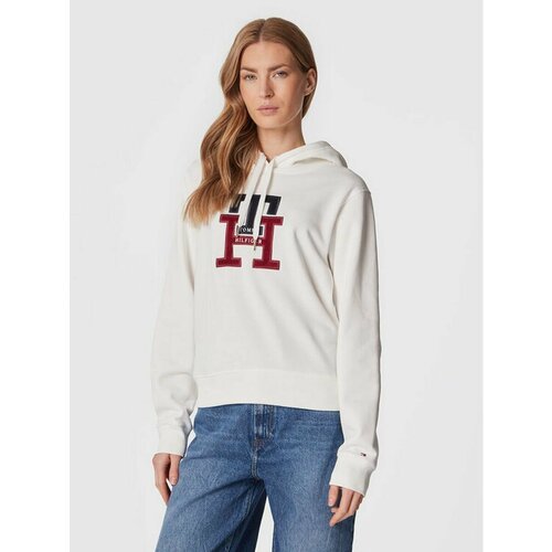 Худи TOMMY HILFIGER, размер S [INT], белый