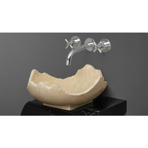 Мраморная раковина для ванной Sheerdecor Zara 038029111 из желтого натурального камня