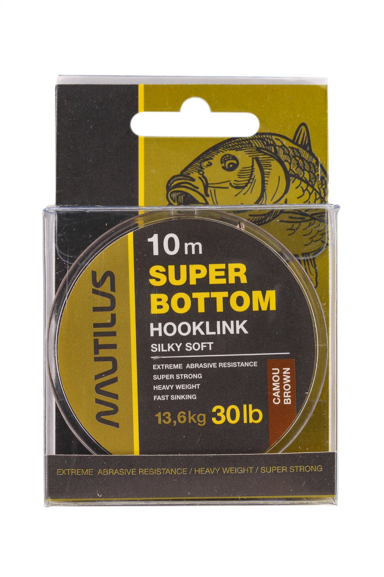 Поводковый материал Nautilus Super Bottom 30lb 10м camou brown