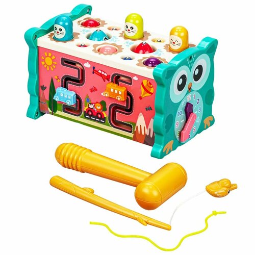 Детская музыкальная игрушка детские игрушки монтессори (сортер) 6 в1 обучающие развивающие для малышей