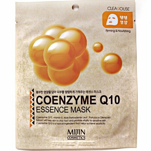 MIJIN COENZYME Q10 ESSENCE MASK Тканевая маска для лица с коэнзимом Q10 33г