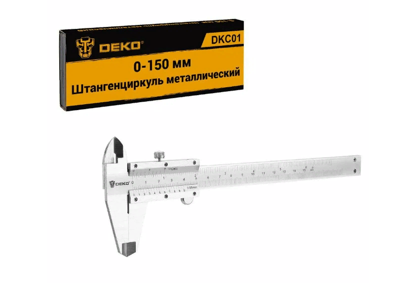Штангенциркуль металлический в кейсе DEKO DKC01