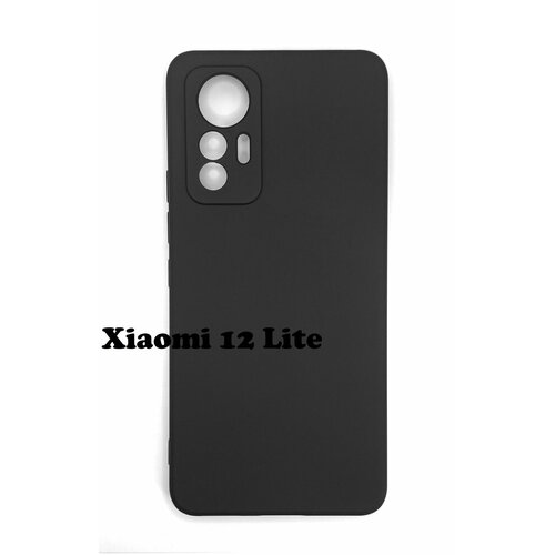 Чехол Xiaomi 12 Lite черный Silicone Cover