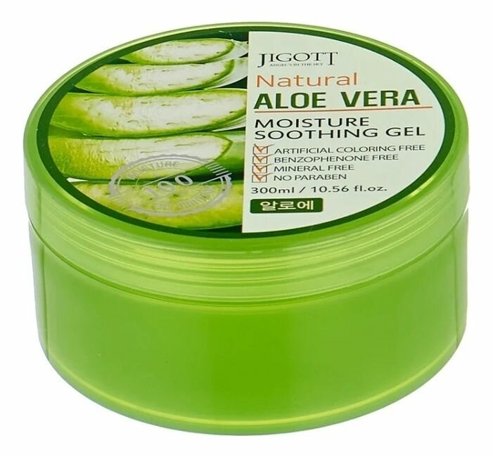 Jigott Универсальный гель алоэ Natural Aloe Vera Moisture Soothing Gel
