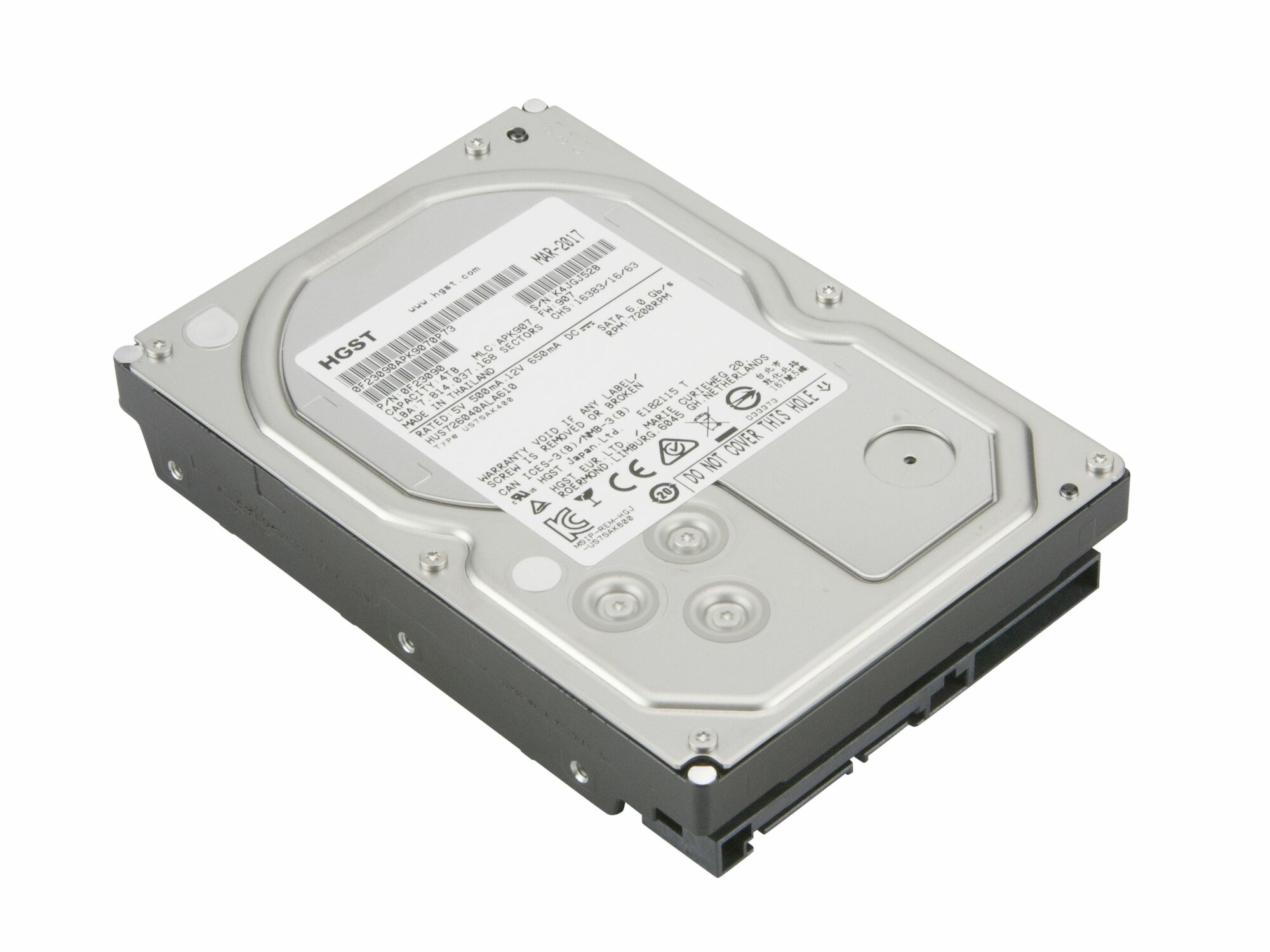Жесткий диск 4TB HGST HUS726040ALA610 (3,5" SATA 7.2K)