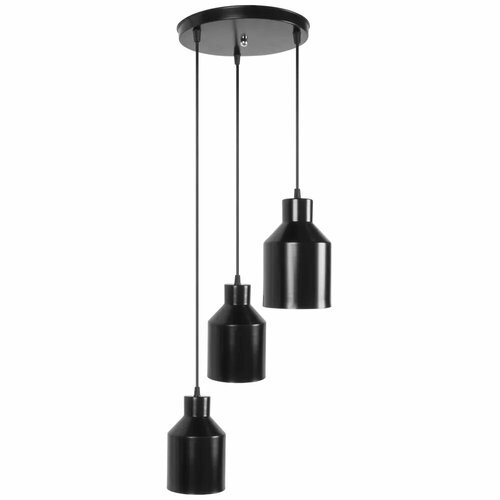 Светильник подвесной 21 Век-свет 11203 220-240В 3 лампы черный 4010₽