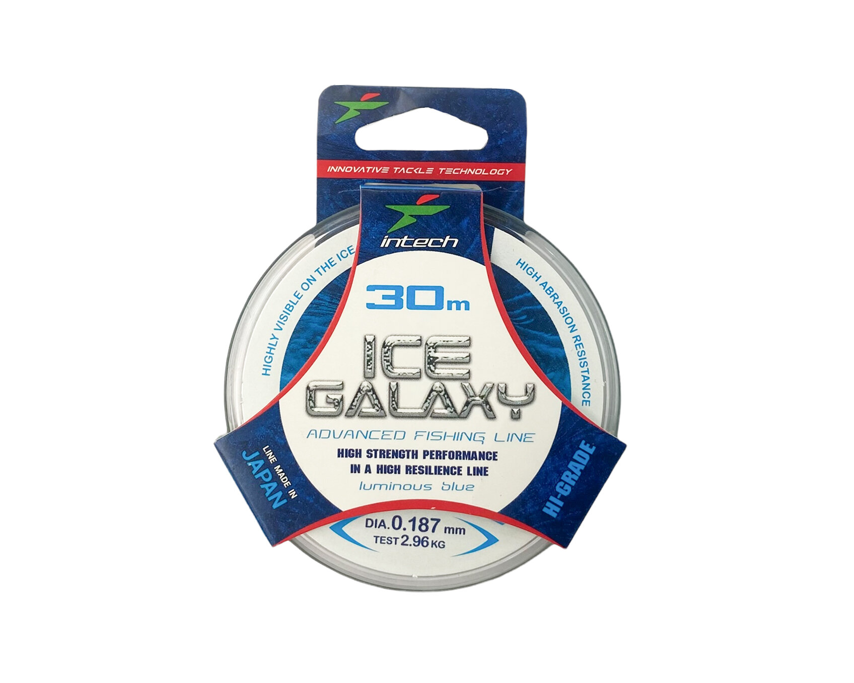 Леска Intech Galaxy Ice 30м 0.187мм 2.96кг голубая