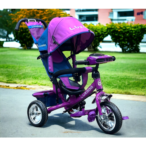 Велосипед детский трехколесный Luxmom 5588, фиолетовый