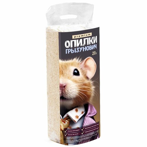 Опилки древесные Грызунович 1шт в уп 1уп 145₽