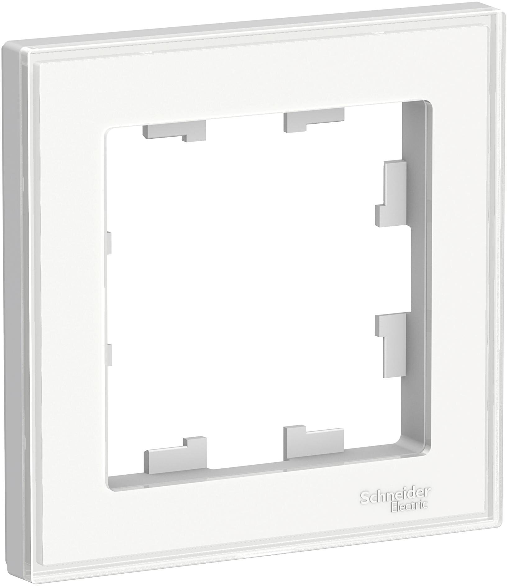фото Рамка ART 1 пост Systeme Atlas Design Белый ART