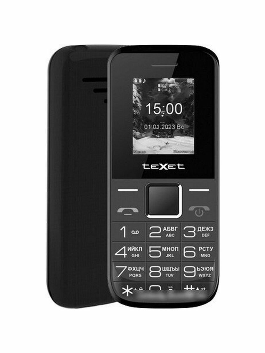 Мобильный телефон Texet TM-206 Black