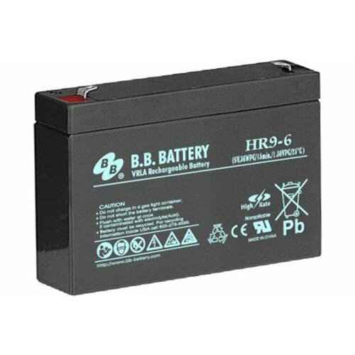 Аккумуляторная батарея 6 В, 8 Ач BB Battery HR 9-6