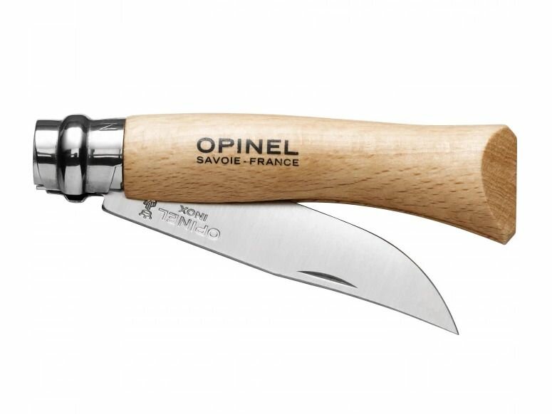 Нож OPINEL №7, нержавеющая сталь, рукоять из бука 000693