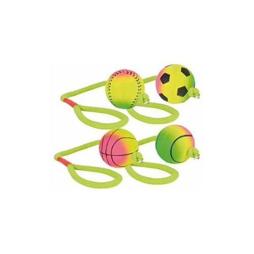 Игрушка для собак Trixie мяч с веревкой 6*30см 3459