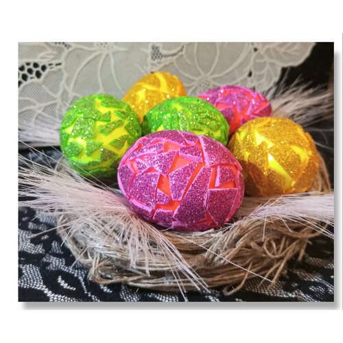 Пасхальные яйца в гнезде 589₽