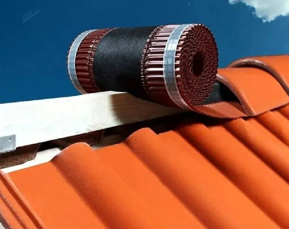 Аэроэлемент конька OPTIMA черный, 230мм (5м) Grand Line для кровли — фото 1