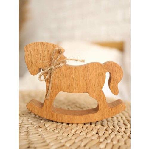 Фигурка деревянная игрушка лошадь Лошадка качалка детская 450₽