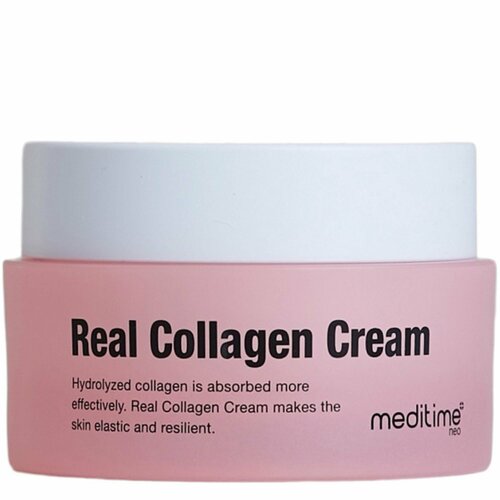 meditime meditime лифтинг маска гидрогелевая для лица с коллагеном real collagen mask Meditime Крем для лица антивозрастной с коллагеном Real Collagen Cream 50 мл.