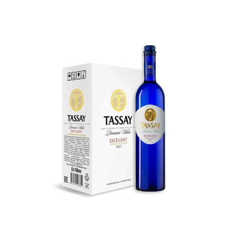 Вода питьевая TASSAY Еxcellent (Тассай Экселент), негазированная, 0.75 л х 6 шт, стекло