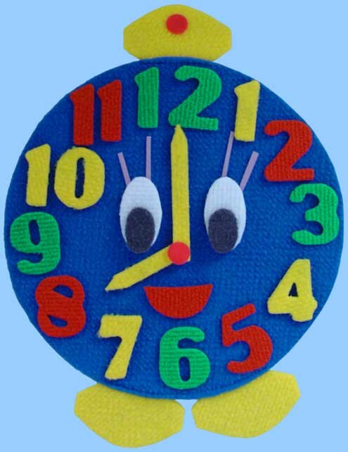Игра на липучках "Часы"
