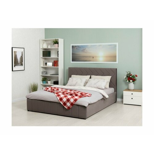 Милана кровать 160 Tenerife espresso серо-коричневый 53543₽