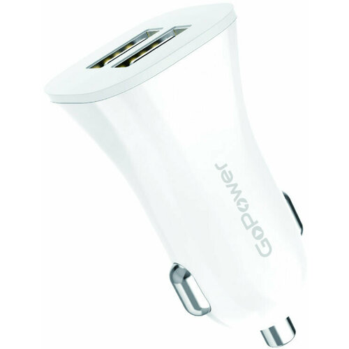 Автомобильное зарядное устройство GoPower GPC06-2U White 00-00022625 500₽